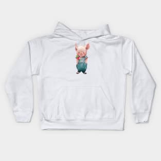 Piggy Love 1 Kids Hoodie